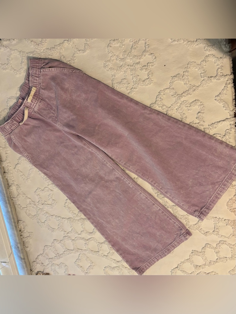 Cat & Jack purple pull on wide leg jeans